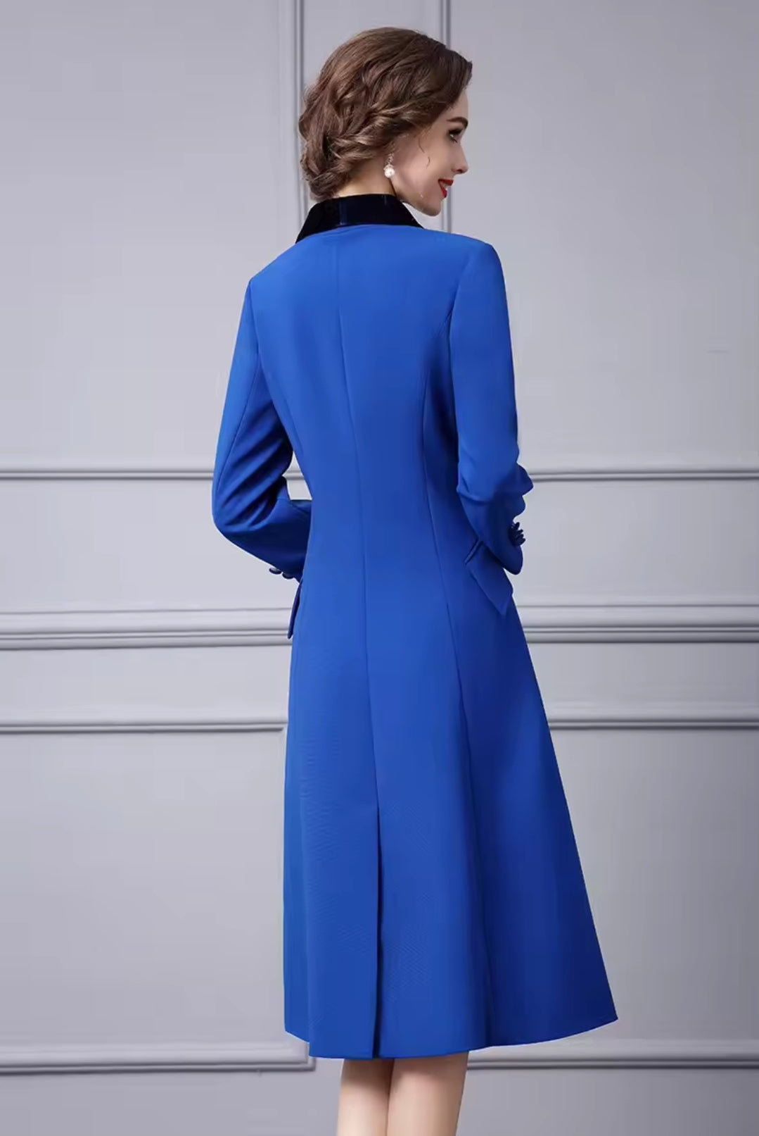 Blue Velvet Trench