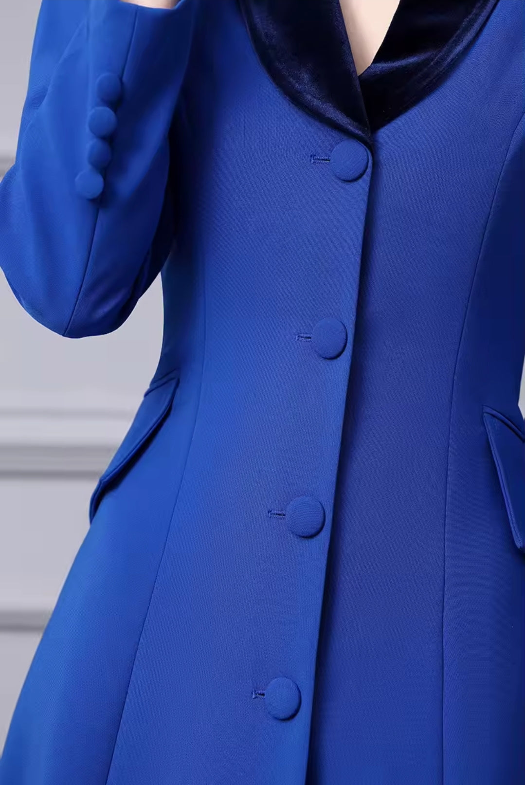 Blue Velvet Trench