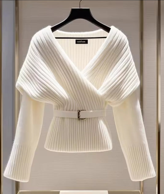 White Wool Sweater