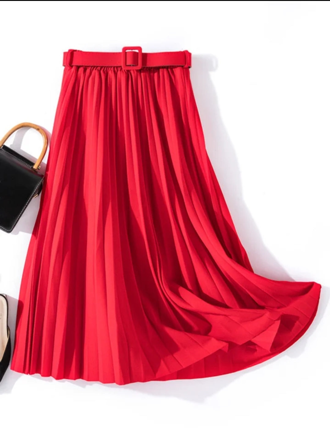 Mona Red Skirt