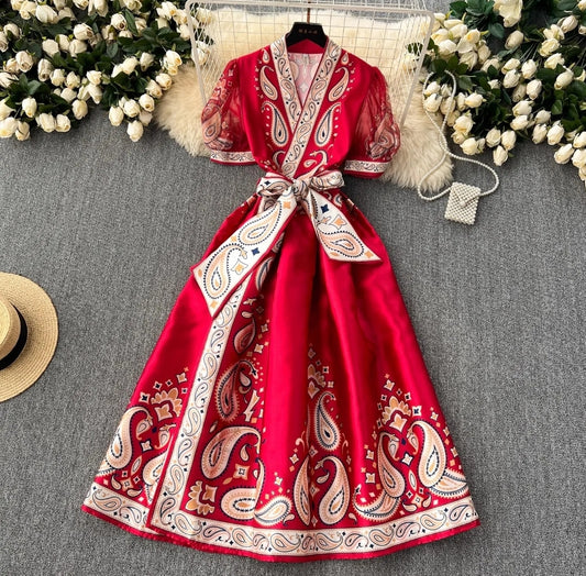 Red Bohemia Dress