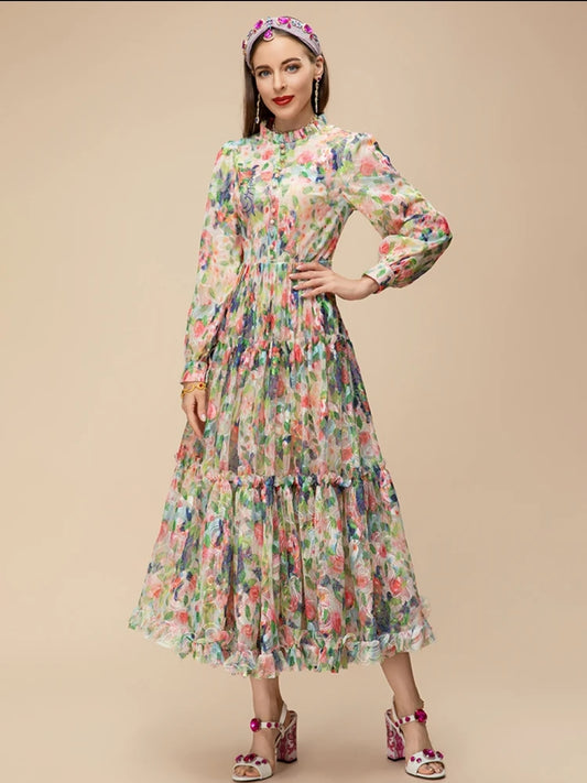 Vintage Floral Dress