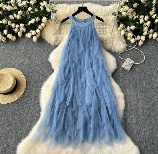 Neckline Long Dress