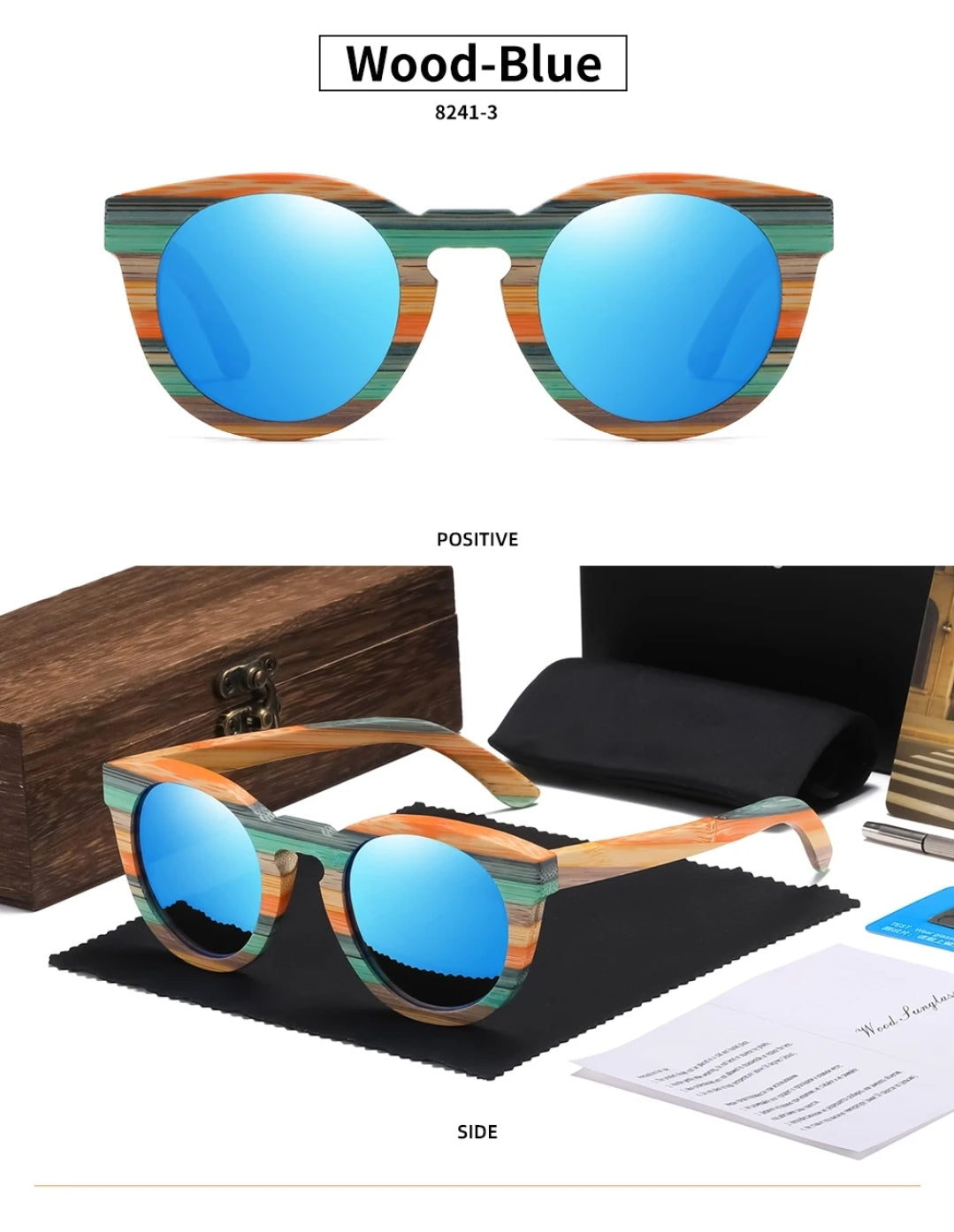 Bambo Oval Sunglasses Beach Accesories