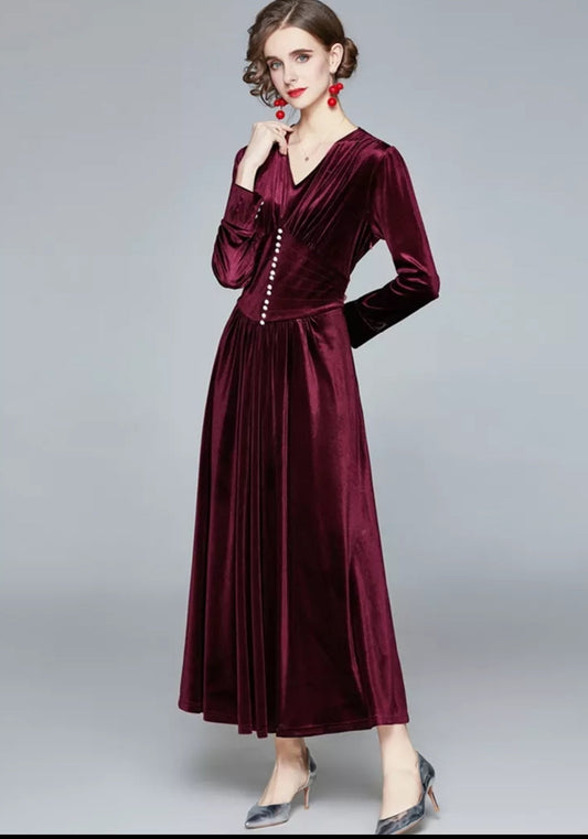 Velvet Long Dress