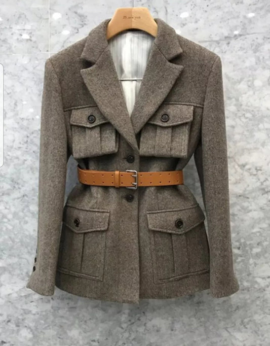 Wool  Camelia Coat