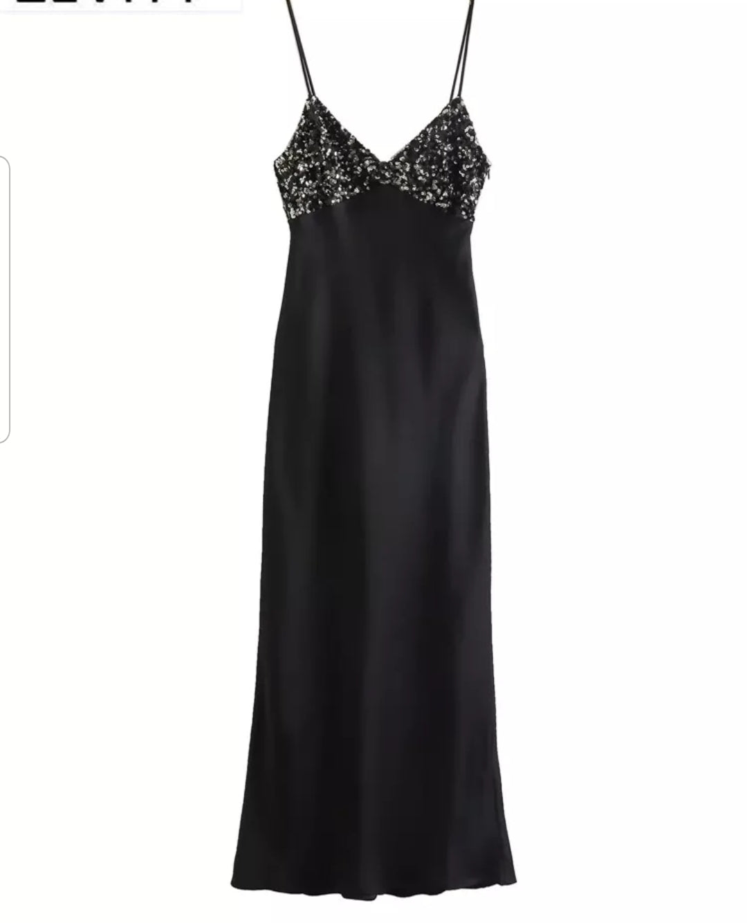 Black Beading Party Dress