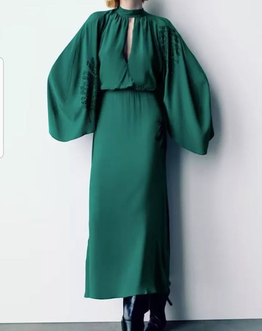 Green Party Dress