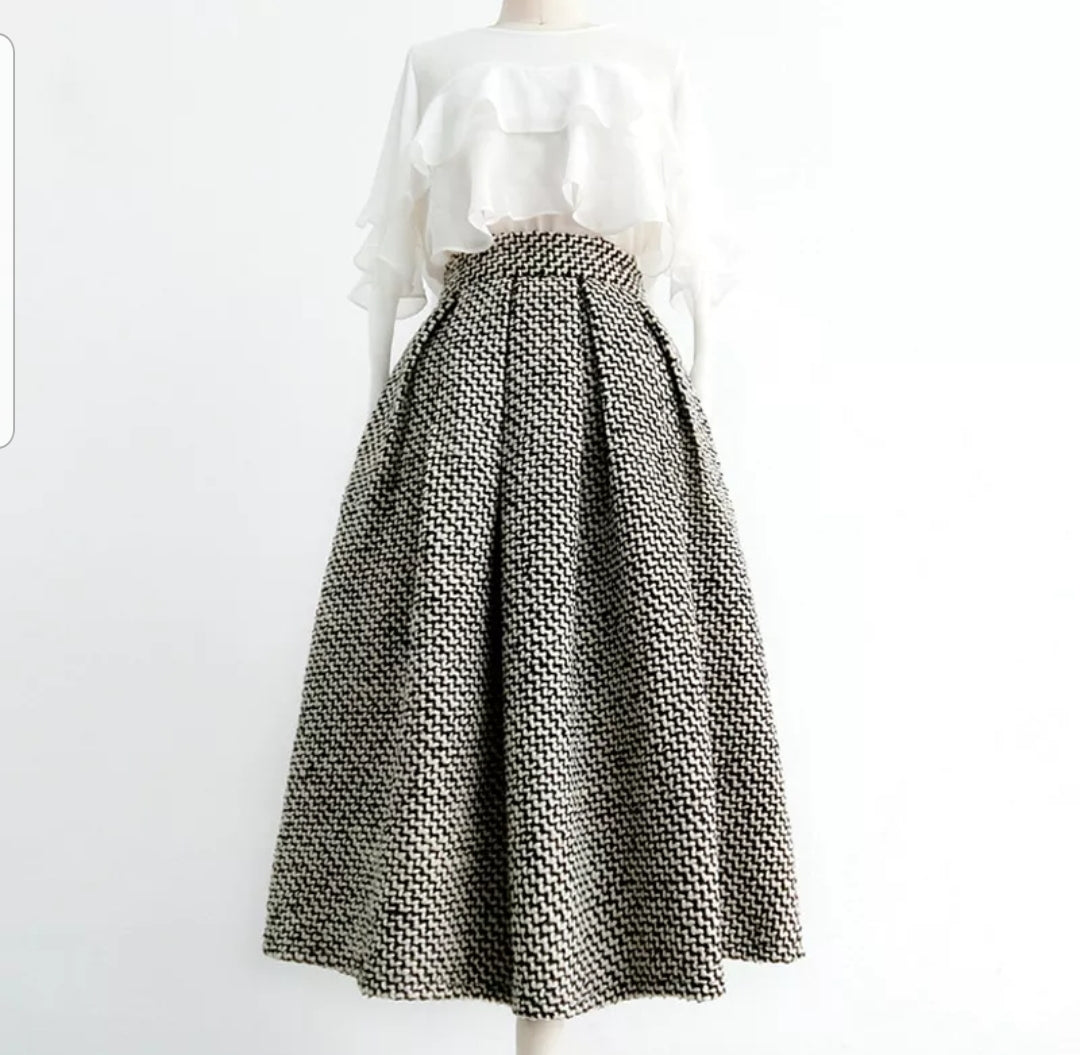 Wool Umbrela Skirt