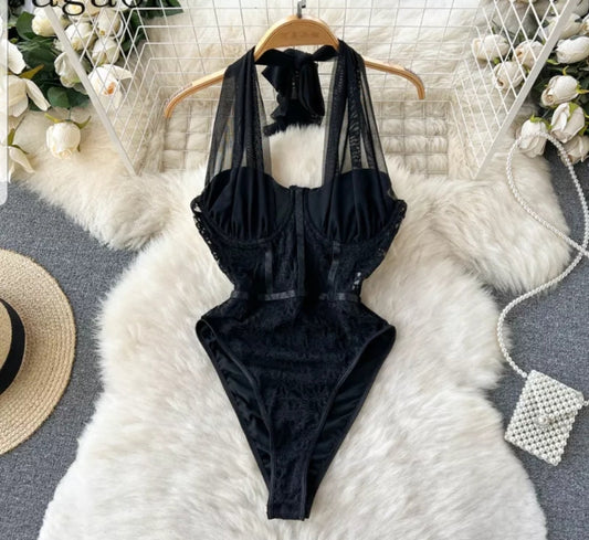 Lace Black Bodysuit
