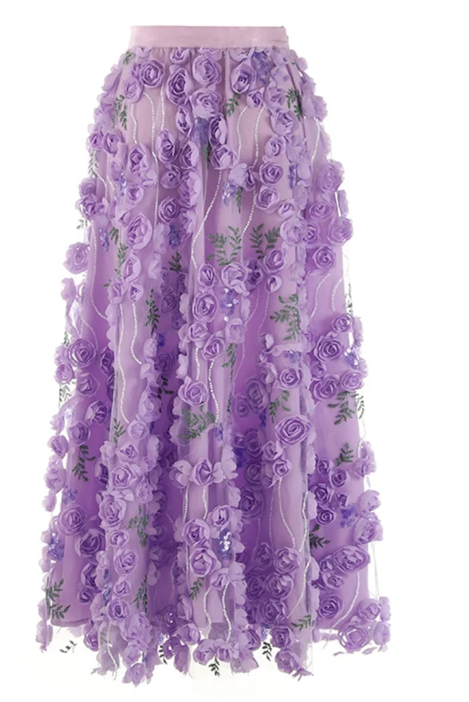 Liliac Floral Skirt