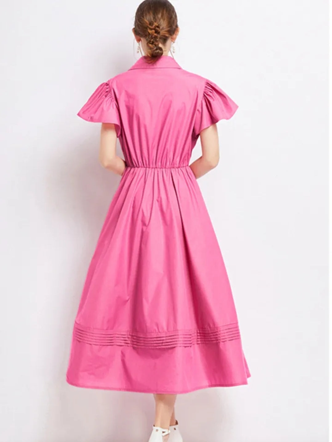 Pink Summer Midi Dress