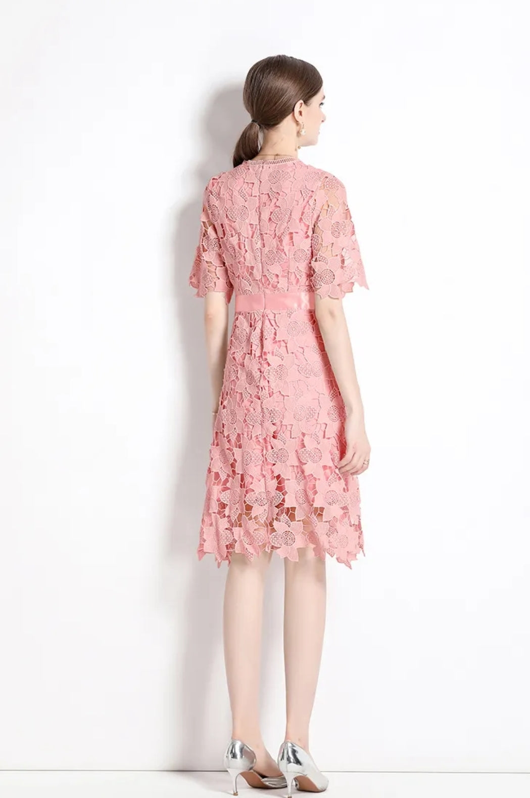 Embroidery Midi Dress